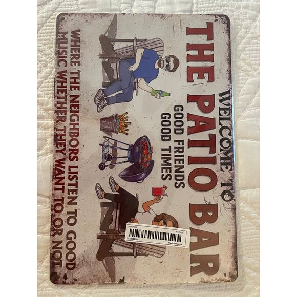 Welcome To The Patio Bar wall plaque - Picture 5 of 5